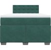 Box spring postel s matrací tmavě 120 x 200 cm samet [3286295] (Barva Tmavě šedá)