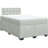 Box spring postel s matrací tmavě 120 x 200 cm samet [3286295] (Barva Tmavě šedá)