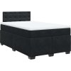 Box spring postel s matrací tmavě 120 x 200 cm samet [3286295] (Barva Tmavě šedá)