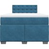 Box spring postel s matrací tmavě 120 x 200 cm samet [3286295] (Barva Tmavě šedá)