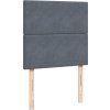 Box spring postel s matrací 90x190 cm samet [3290784] (Barva Modrá)