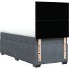 Box spring postel s matrací 90x190 cm samet [3290784] (Barva Modrá)