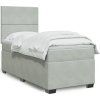 Box spring postel s matrací 90x190 cm samet [3290784] (Barva Modrá)