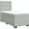 Box spring postel s matrací 90x190 cm samet [3290784] (Barva Modrá)
