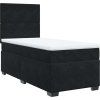 Box spring postel s matrací 90x190 cm samet [3290784] (Barva Modrá)