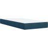 Box spring postel s matrací 90x190 cm samet [3290784] (Barva Modrá)