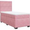 Box spring postel s matrací 90x190 cm samet [3290784] (Barva Modrá)