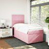 Box spring postel s matrací 90x190 cm samet [3290784] (Barva Modrá)