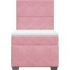 Box spring postel s matrací 90x190 cm samet [3290784] (Barva Modrá)