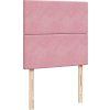 Box spring postel s matrací 90x190 cm samet [3290784] (Barva Modrá)