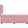 Box spring postel s matrací 90x190 cm samet [3290784] (Barva Modrá)