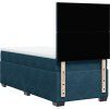 Box spring postel s matrací 90x190 cm samet [3290784] (Barva Modrá)