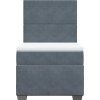 Box spring postel s matrací 90x190 cm samet [3293081] (Barva Tmavě šedá)