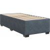 Box spring postel s matrací 90x190 cm samet [3293081] (Barva Tmavě šedá)