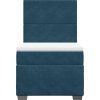 Box spring postel s matrací 90x190 cm samet [3293081] (Barva Tmavě šedá)