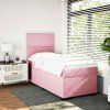 Box spring postel s matrací 90x190 cm samet [3293081] (Barva Tmavě šedá)