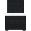 Box spring postel s matrací 90x190 cm samet [3293081] (Barva Tmavě šedá)