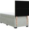 Box spring postel s matrací 90x190 cm samet [3293081] (Barva Tmavě šedá)