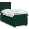 Box spring postel s matrací 90x190 cm samet [3293081] (Barva Tmavě šedá)