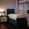 Box spring postel s matrací 90x190 cm samet [3293081] (Barva Tmavě šedá)