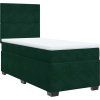 Box spring postel s matrací 90x190 cm samet [3293081] (Barva Tmavě šedá)