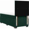Box spring postel s matrací 90x190 cm samet [3293081] (Barva Tmavě šedá)
