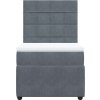 Box spring postel s matrací 90x190 cm samet [3292214] (Barva Světle šedá)
