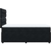 Box spring postel s matrací 90x190 cm samet [3292221] (Barva Tmavě šedá)