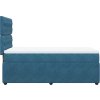 Box spring postel s matrací 90x190 cm samet [3292221] (Barva Tmavě šedá)