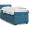 Box spring postel s matrací 90x190 cm samet [3286190] (Barva Modrá)