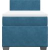 Box spring postel s matrací 90x190 cm samet [3286184] (Barva Modrá)