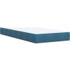Box spring postel s matrací 90x190 cm samet [3286184] (Barva Modrá)