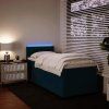 Box spring postel s matrací 90x190 cm samet [3288492] (Barva Světle šedá)
