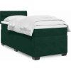 Box spring postel s matrací 90x190 cm samet [3288492] (Barva Světle šedá)