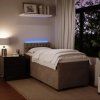 Box spring postel s matrací 90x190 cm samet [3288492] (Barva Světle šedá)