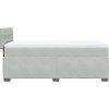 Box spring postel s matrací 90x190 cm samet [3288492] (Barva Světle šedá)