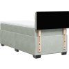 Box spring postel s matrací 90x190 cm samet [3288492] (Barva Světle šedá)