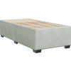 Box spring postel s matrací 90x190 cm samet [3288492] (Barva Světle šedá)