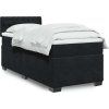 Box spring postel s matrací 90x190 cm samet [3288492] (Barva Světle šedá)