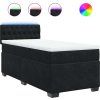 Box spring postel s matrací 90x190 cm samet [3288492] (Barva Světle šedá)