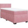 Box spring postel s matrací 90x190 cm samet [3288484] (Barva Modrá)