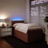 Box spring postel s matrací 90x190 cm samet [3288484] (Barva Modrá)