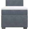 Box spring postel s matrací 90x190 cm samet [3288484] (Barva Modrá)