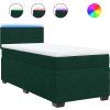 Box spring postel s matrací 90x190 cm samet [3288484] (Barva Modrá)