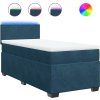 Box spring postel s matrací 90x190 cm samet [3288484] (Barva Modrá)
