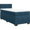 Box spring postel s matrací 90x190 cm samet [3288484] (Barva Modrá)