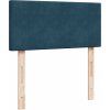 Box spring postel s matrací 90x190 cm samet [3288484] (Barva Modrá)