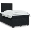 Box spring postel s matrací 120x190 cm samet [3290854] (Barva Černá)