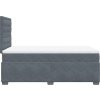 Box spring postel s matrací 120x190 cm samet [3293171] (Barva Tmavě šedá)