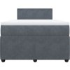 Box spring postel s matrací 120x190 cm samet [3289981] (Barva Tmavě šedá)